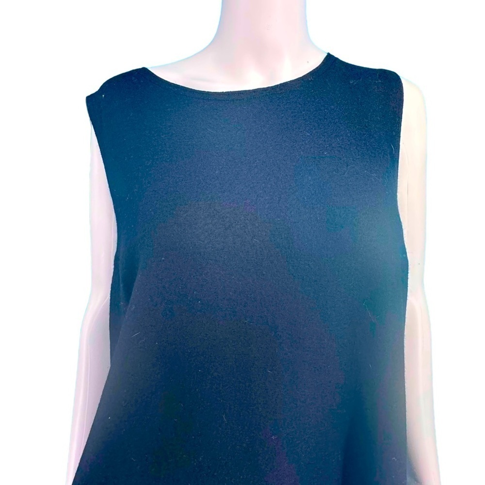 Eileen Fisher 100% Wool Black Dress with Pockets. - Picture 4 of 8
